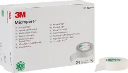 10242_3MTMICROPORE PAPIROVA NAPLAST BILA 1.25 CM X 9.1 M 24 KUSU